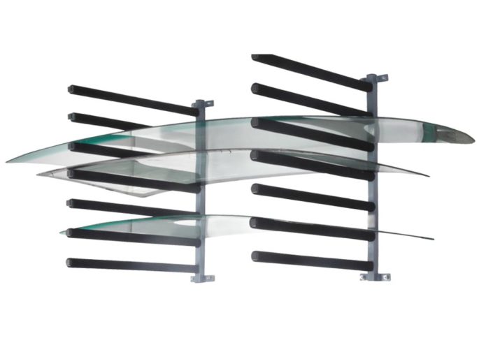 wall mounted windshield storage rack