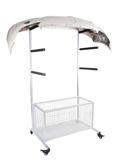MOVEABLE BUMPER STORAGE STAND