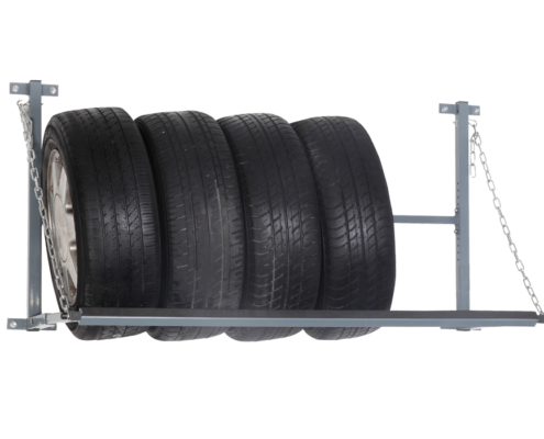 wall mounted tyre rack