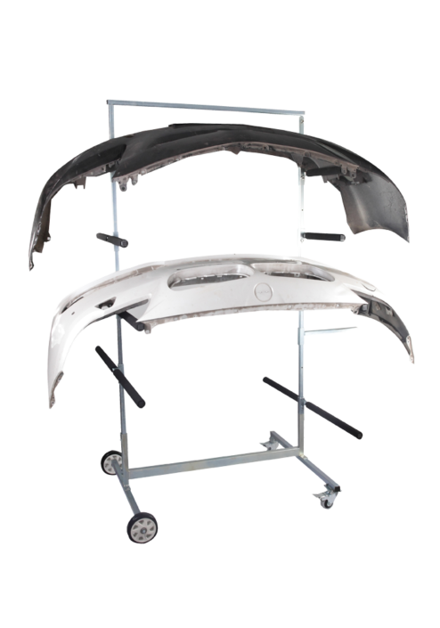 mobile bumper storage rack