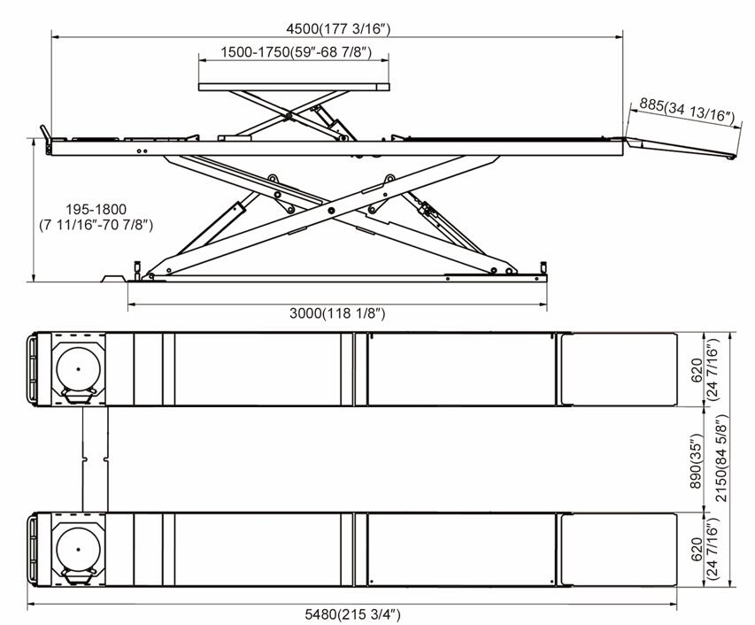 SIZE of AN-4T D/CB